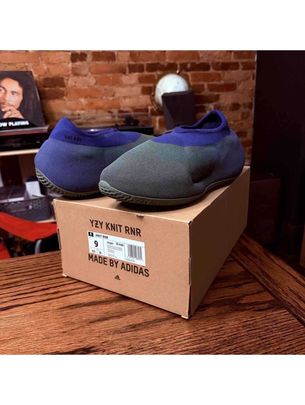YZY Yeezy Knit RNR Slip-On Shoes Size 9